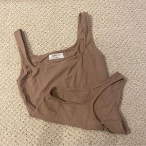 BABATON CONTOUR SQUARENECK BODYSUIT, TAN